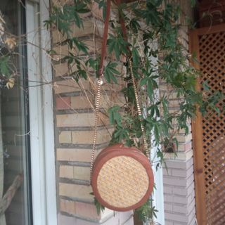 Bolsito Gloria Ortiz redondo mimbre