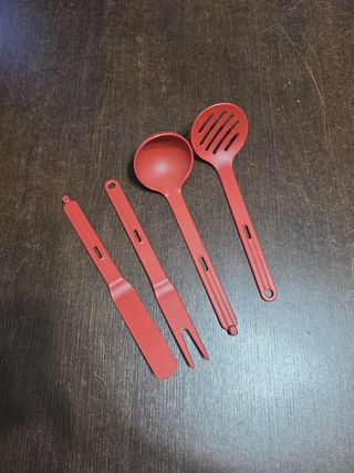 Set Mestoli Tupperware Rossi