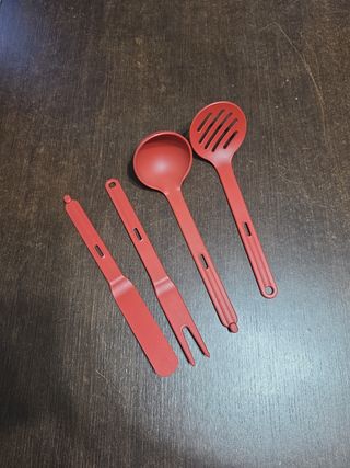 Set Mestoli Tupperware Rossi