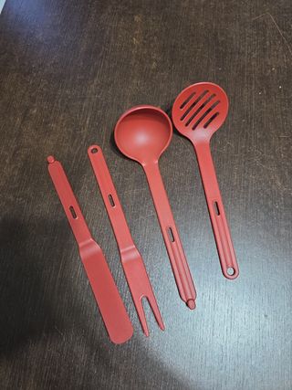Set Mestoli Tupperware Rossi