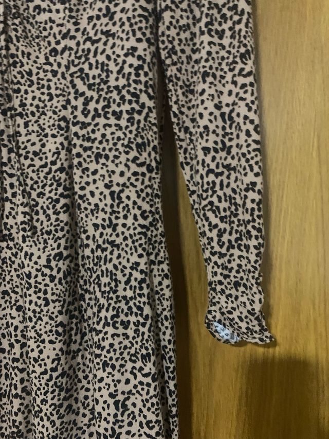 Vestido gasa estampado animal print