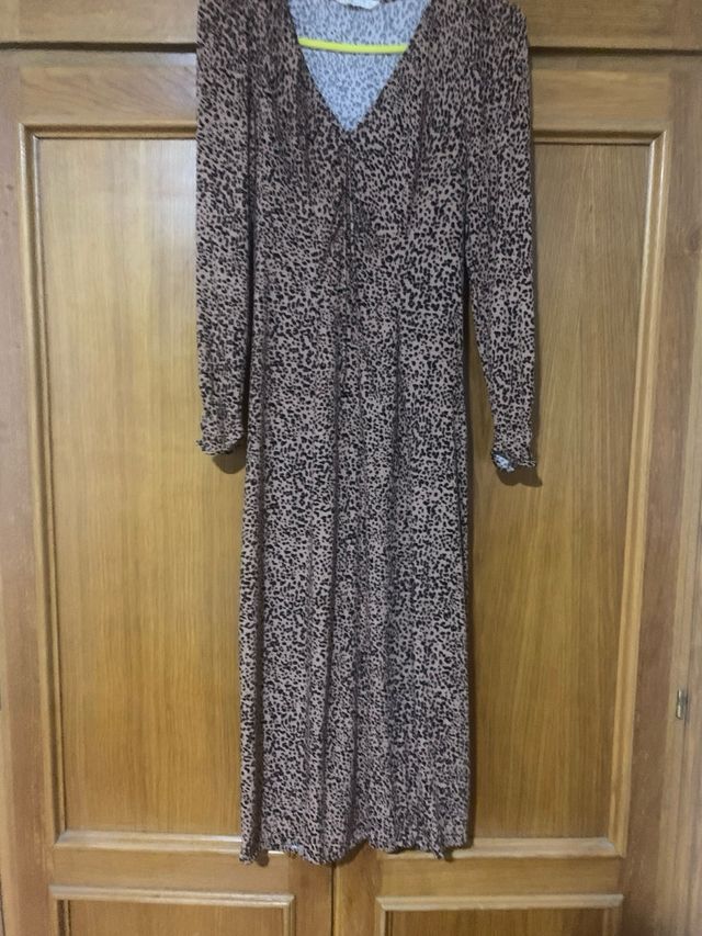 Vestido gasa estampado animal print