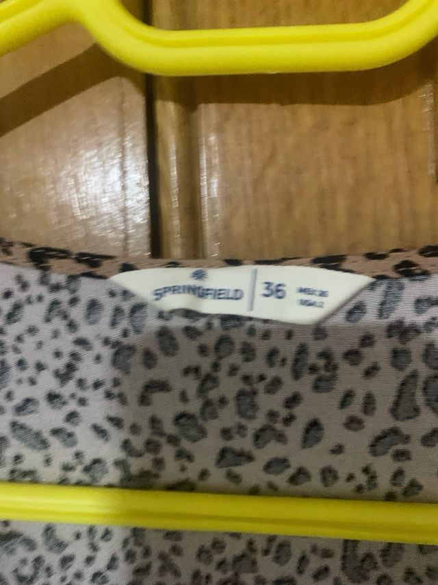 Vestido gasa estampado animal print