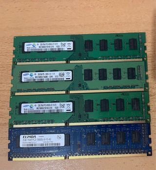 8GB RAM DDR3 4x2GB Samsung y HP Módulos