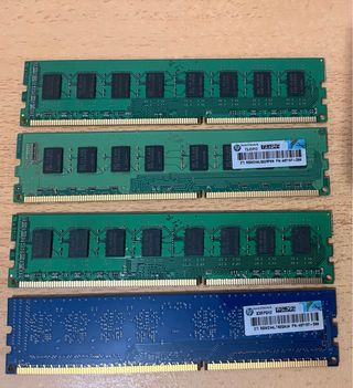 8GB RAM DDR3 4x2GB Samsung y HP Módulos