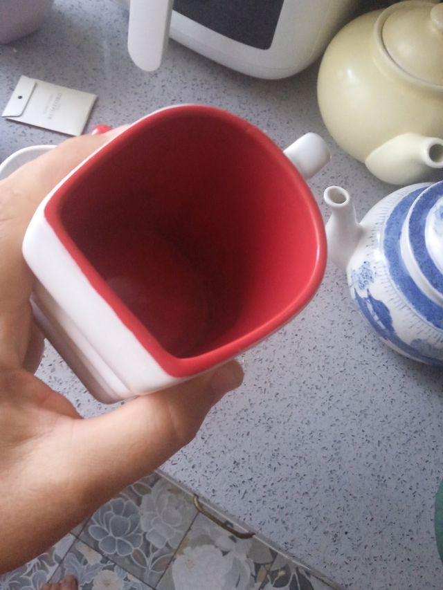 Tazas de pareja con forma de corazón