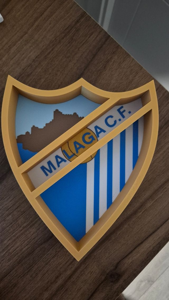 Escudo Málaga CF 3D
