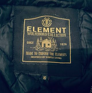 Chaqueta Element Negra con Capucha Niño T/16