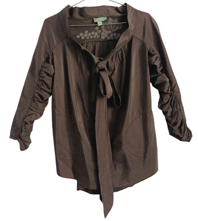 Camisa Hoss Intropia Talla 36 Marrón Rayas