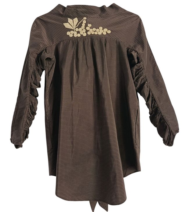 Camisa Hoss Intropia Talla 36 Marrón Rayas