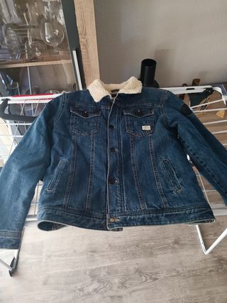 Cazadora vaquera con borrego azul Talla 14