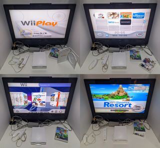 Pack Wii + Juegos + Volante +WiiFl-ow 32 g.b