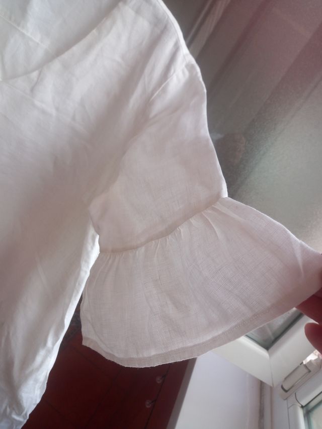 Vestido blanco lino El Corte Inglés talla única