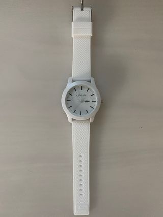 Reloj Lacoste Blanco Goma Como Nuevo