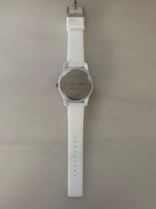 Reloj Lacoste Blanco Goma Como Nuevo