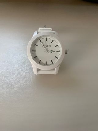 Reloj Lacoste Blanco Goma Como Nuevo