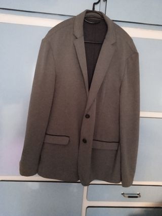 Chaqueta Blazer Hombre Gris