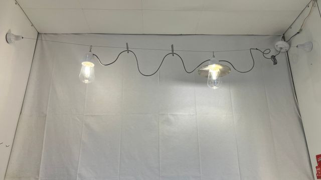 Lampada parete "tesata" in ceramica/vetro