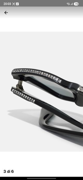 Occhiali da sole Swarovski neri
