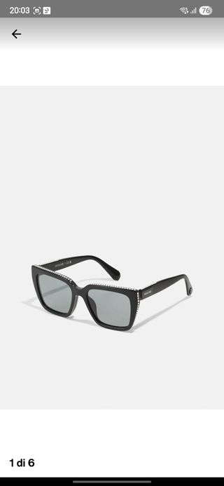 Occhiali da sole Swarovski neri