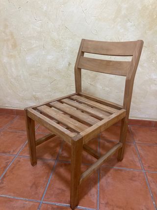 Silla de madera Sklum