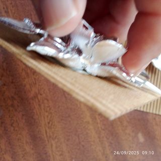 Ceramica Argentata Decorazioni Floreali