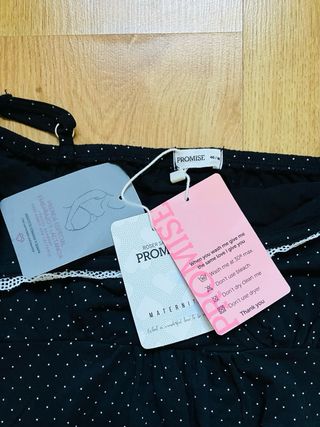 Camisón maternal Promise lunares
