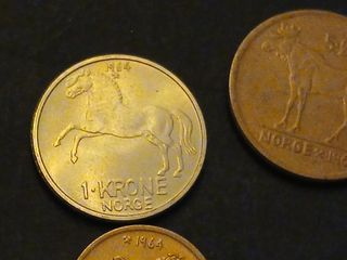 Noruega 7 monedas 1964