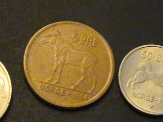 Noruega 7 monedas 1964