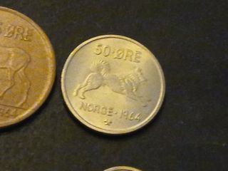 Noruega 7 monedas 1964