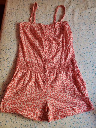Mono corto estampado rosa y blanco Talla M-L