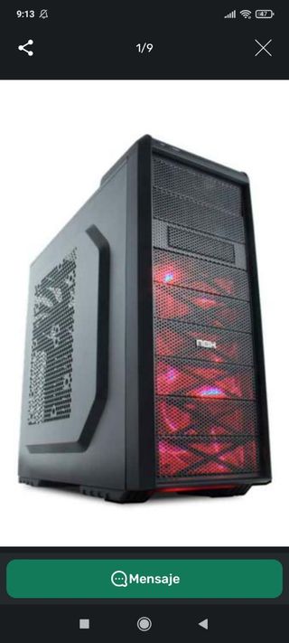 Caja PC Gaming Nox Negra