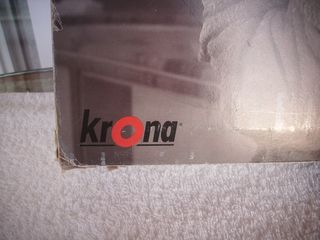 Manillón puerta corredera Krona oro  media luna 