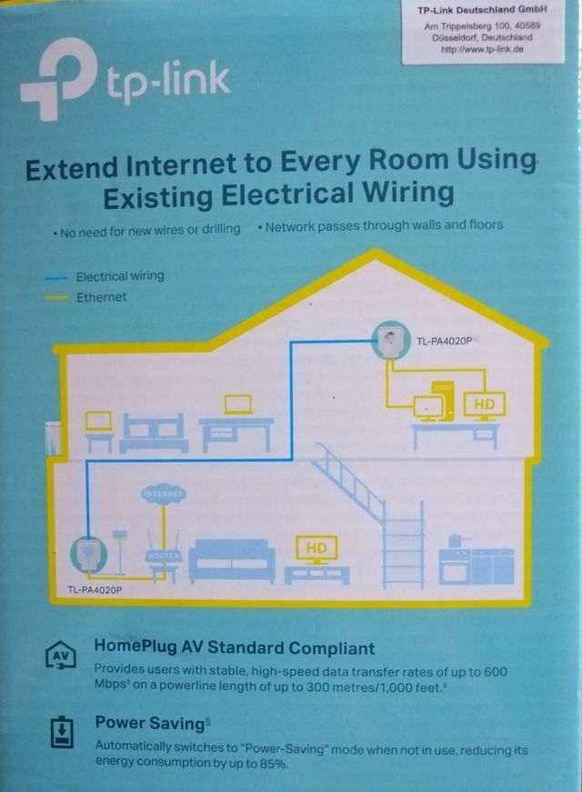 TP-Link AV600 Powerline Starter Kit