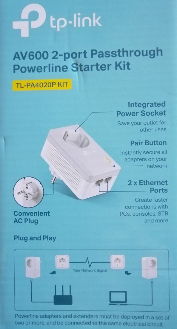 TP-Link AV600 Powerline Starter Kit
