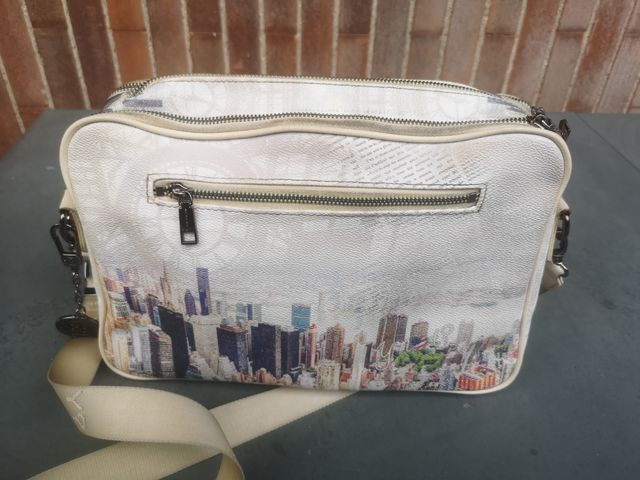 Borsa YNOT? Beige con stampa città
