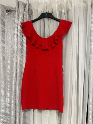 Vestido rojo elegante talla L