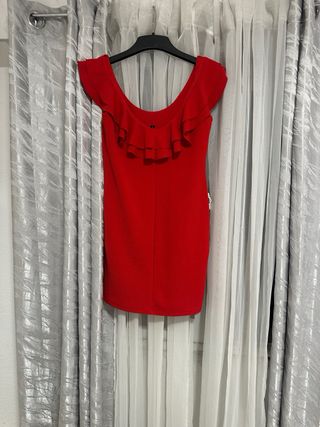 Vestido rojo elegante talla L