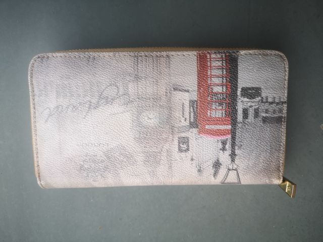 Portafoglio YNOT? multicolore con stampa Londra