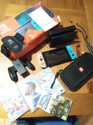 Nintendo Switch con juegos