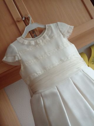 Vestido de comunión niña blanco