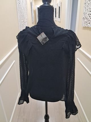 Lote 2 blusas mujer negro y azul