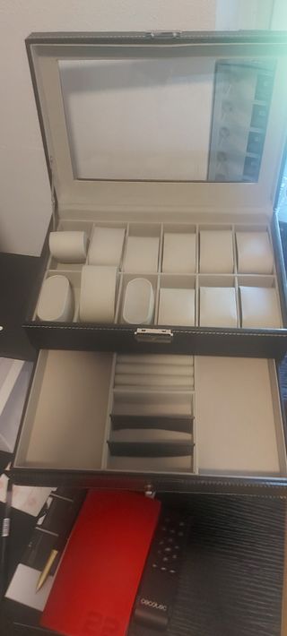 Scatola porta orologi 12 posti