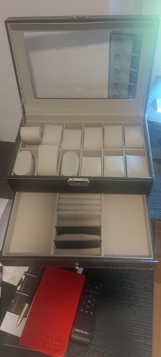 Scatola porta orologi 12 posti