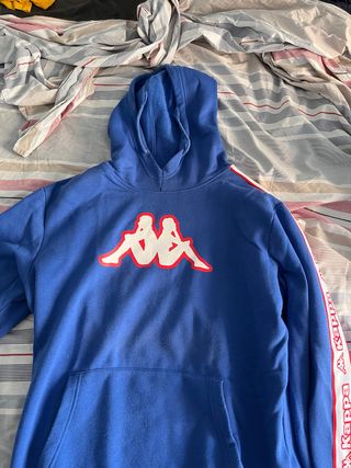 Sudadera Kappa Azul con Logo