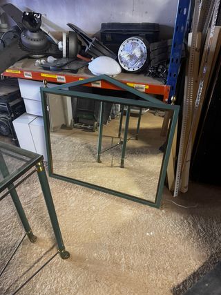 Conjunto recibidor espejo estilo antiguo