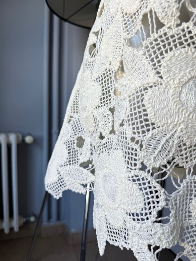 Vestido Zara Blanco Encaje