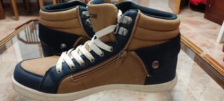 Botines INSIDE Talla 41 Marrón y Azul