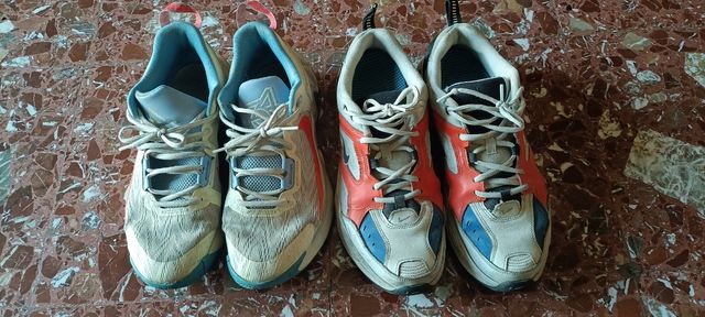 2 paia scarpe Nike N.45 rosse/bianche