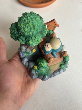 Diorama figure Snorlax Resina 3d Dipinto Mano